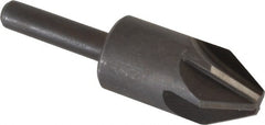 Keo - 5/8" Head Diam, 1/4" Shank Diam, 6 Flute 60° High Speed Steel Countersink - Eagle Tool & Supply