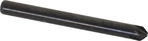 Keo - 1/8" Head Diam, 1/8" Shank Diam, 6 Flute 82° High Speed Steel Countersink - Eagle Tool & Supply