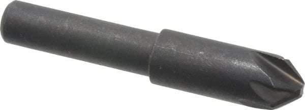 Keo - 5/16" Head Diam, 1/4" Shank Diam, 6 Flute 82° High Speed Steel Countersink - Eagle Tool & Supply