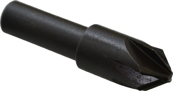 Keo - 1/2" Head Diam, 3/8" Shank Diam, 6 Flute 82° High Speed Steel Countersink - Eagle Tool & Supply