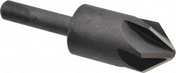 Keo - 5/8" Head Diam, 1/4" Shank Diam, 6 Flute 82° High Speed Steel Countersink - Eagle Tool & Supply