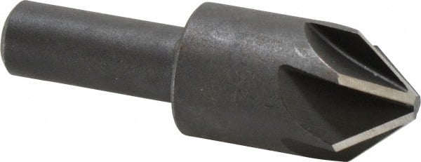 Keo - 7/8" Head Diam, 1/2" Shank Diam, 6 Flute 82° High Speed Steel Countersink - Eagle Tool & Supply