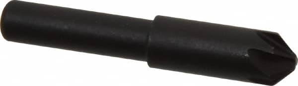 Keo - 5/16" Head Diam, 1/4" Shank Diam, 6 Flute 90° High Speed Steel Countersink - Eagle Tool & Supply