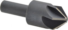 Keo - 1" Head Diam, 1/2" Shank Diam, 6 Flute 90° High Speed Steel Countersink - Eagle Tool & Supply
