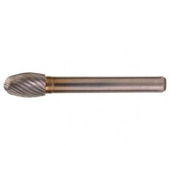 SE-41 Standard Cut Solid Carbide Bur-Egg Shape - Eagle Tool & Supply