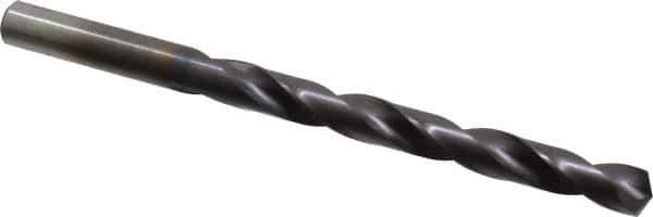 Chicago-Latrobe - Letter O 135° High Speed Steel Jobber Drill - TiAlN Finish, Right Hand Cut, Spiral Flute, Straight Shank, 4-1/2" OAL, Split Point - Eagle Tool & Supply
