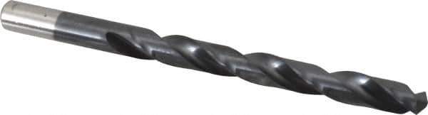 Chicago-Latrobe - Letter Q 135° High Speed Steel Jobber Drill - TiAlN Finish, Right Hand Cut, Spiral Flute, Straight Shank, 4-3/4" OAL, Split Point - Eagle Tool & Supply