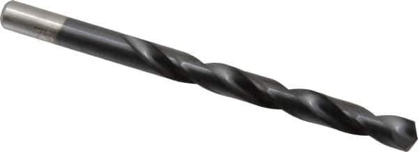 Chicago-Latrobe - Letter S 135° High Speed Steel Jobber Drill - TiAlN Finish, Right Hand Cut, Spiral Flute, Straight Shank, 4-7/8" OAL, Split Point - Eagle Tool & Supply