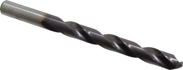Chicago-Latrobe - Letter Z 135° High Speed Steel Jobber Drill - TiAlN Finish, Right Hand Cut, Spiral Flute, Straight Shank, 5-1/4" OAL, Split Point - Eagle Tool & Supply