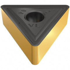 Iscar - TNMG332 VL Grade IC907 Carbide Turning Insert - TiAlN Finish, 60° Triangle, 3/8" Inscr Circle, 3/16" Thick, 1/32" Corner Radius - Eagle Tool & Supply