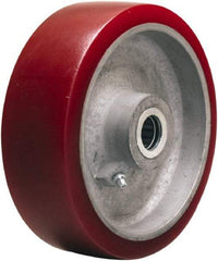 Hamilton - 6 Inch Diameter x 2 Inch Wide, Polyurethane on Aluminum Caster Wheel - 1,200 Lb. Capacity, 2-3/16 Inch Hub Length, 1/2 Inch Axle Diameter, Straight Roller Bearing - Eagle Tool & Supply