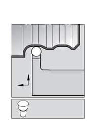 Kennametal - TRHO, Right Hand Cut, 1" Shank Height x 1" Shank Width, Neutral Rake Indexable Turning Toolholder - 6" OAL, RC..152 Insert Compatibility, Series K-Lock - Eagle Tool & Supply