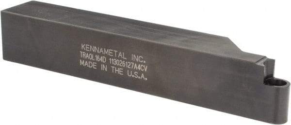 Kennametal - TRAO, Left Hand Cut, 1" Shank Height x 1" Shank Width, Neutral Rake Indexable Turning Toolholder - 6" OAL, RC..46 Insert Compatibility, Series K-Lock - Eagle Tool & Supply