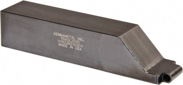 Kennametal - TRAO, Left Hand Cut, 1-1/4" Shank Height x 1-1/4" Shank Width, Neutral Rake Indexable Turning Toolholder - 6" OAL, RC..35 Insert Compatibility, Series K-Lock - Eagle Tool & Supply