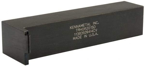 Kennametal - TRHO, Right Hand Cut, 1-1/4" Shank Height x 1-1/4" Shank Width, Neutral Rake Indexable Turning Toolholder - 6" OAL, RC..152 Insert Compatibility, Series K-Lock - Eagle Tool & Supply