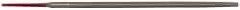 Simonds File - 6" Long, Second Cut, Round American-Pattern File - Double Cut, Tang - Eagle Tool & Supply