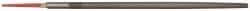 Simonds File - 8" Long, Second Cut, Round American-Pattern File - Double Cut, Tang - Eagle Tool & Supply