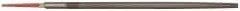 Simonds File - 8" Long, Second Cut, Round American-Pattern File - Double Cut, Tang - Eagle Tool & Supply