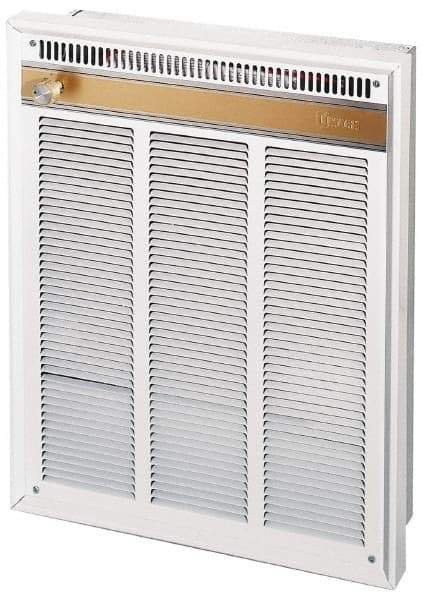 Marley - 277, 240 Volt, 4,000, 3,000 Watt, 100 CFM, 13,650 Max BTU, Commercial Wall Heater - 14-5/16 Wide x 3-7/8 Deep x 18-1/4 High - Eagle Tool & Supply