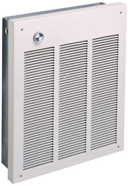 Marley - 208 Volt, 4,000 Watt, 11.1 Amps, 100 CFM, 13,650 Max BTU, Fan Forced Wall Heater - 15-3/4 Wide x 1-3/8 Deep x 19-1/8 High - Eagle Tool & Supply