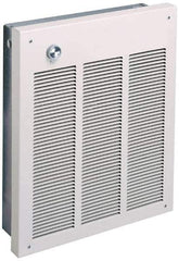 Marley - 120 Volt, 1,500 Watt, 12.5 Amps, 100 CFM, 5,120 Max BTU, High Capacity Wall Heater - 14-5/8 Wide x 3-7/8 Deep x 18-1/4 High - Eagle Tool & Supply