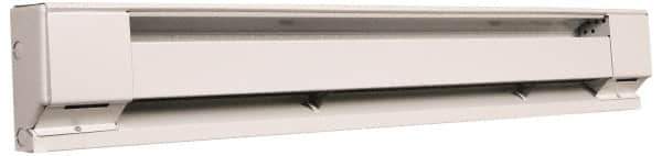 Marley - 48" Long, 277 Volt, 1000 Watt, 3413 BTU, Electric Baseboard Heater - Copper Element, Aluminum Fins, White - Eagle Tool & Supply