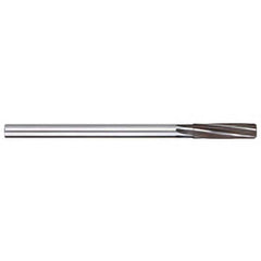 Chucking Reamer: 0.1575″ Dia, 4″ OAL, 1″ Flute Length, Straight Shank, High Speed Steel 6 Flute