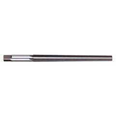Titan USA - Taper Pin Reamers; Taper Pin Size (Number): #0 (Wire); Small End Diameter (Decimal Inch): 0.1287 ; Reamer Diameter (Decimal Inch): 0.1638 ; Flute Type: Straight ; Shank Type: Straight ; Overall Length (Inch): 2-15/16 - Exact Industrial Supply