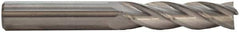 M.A. Ford - 16mm, 65mm LOC, 16mm Shank Diam, 117mm OAL, 4 Flute, Solid Carbide Square End Mill - Single End, Uncoated, 30° Helix, Centercutting, Right Hand Cut, Right Hand Flute, Series 122 - Eagle Tool & Supply
