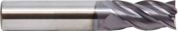 M.A. Ford - 5/16", 13/16" LOC, 5/16" Shank Diam, 2-1/2" OAL, 4 Flute, Solid Carbide Square End Mill - Single End, ALtima Finish, Spiral Flute, 35/38° Helix, Centercutting, Right Hand Cut, Right Hand Flute - Eagle Tool & Supply