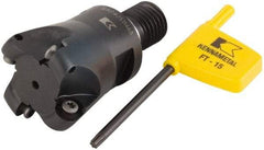Kennametal - 30mm Cutting Diam, 1.1811" Max Depth of Cut, Modular Connection Indexable Copy End Mill - 4 Inserts, RD.X 1003.. Insert - Eagle Tool & Supply