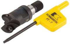 Kennametal - 20mm Cutting Diam, 0.7874" Max Depth of Cut, Modular Connection Indexable Copy End Mill - 2 Inserts, RD.X 1003.. Insert - Eagle Tool & Supply