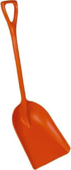 Remco - 17-1/8" High Square Plastic Shovel - 27" Long D-Grip Handle - Eagle Tool & Supply