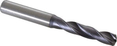 Kennametal - 8.60044mm 140° Spiral Flute Solid Carbide Screw Machine Drill Bit - Right Hand Cut, 47mm Flute Length, 89mm OAL, Standard Point, Straight Shank - Eagle Tool & Supply