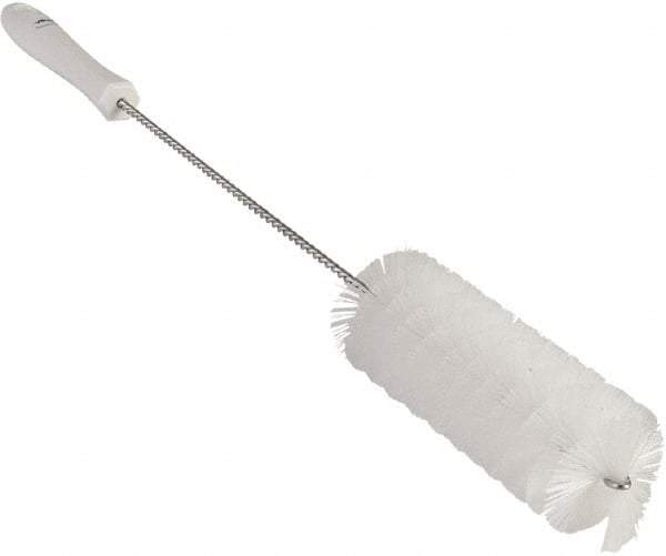 Vikan - 2" Diam Polyester Valve Brush - 19-5/8" OAL, 5-15/16" Head Length, Polypropylene & Stainless Steel Handle - Eagle Tool & Supply