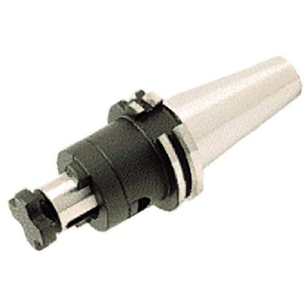 Iscar - DIN69871-50 Taper Shank 32mm Pilot Diam Shell Mill Holder - 100mm Flange to Nose End Projection, 58mm Nose Diam, Through-Spindle Coolant - Exact Industrial Supply