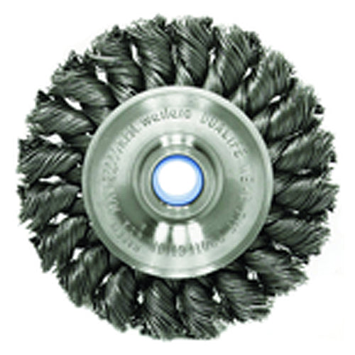 ‎3″ Diameter-3/8″-1/2″ Arbor Hole - Knot Twist Steel Wire Straight Wheel - Eagle Tool & Supply