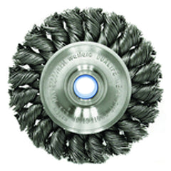 ‎3″ Diameter-3/8″-1/2″ Arbor Hole - Knot Twist Steel Wire Straight Wheel - Eagle Tool & Supply