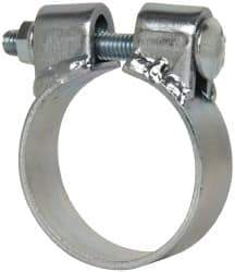 Made in USA - 2.67" ID, Steel Zinc Plated BCE Band Style Clamp - 0.12" Thick, 2-1/2" Hose - Eagle Tool & Supply