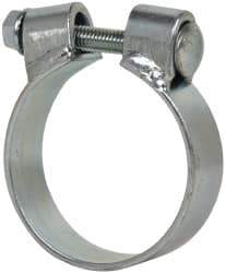 Made in USA - 2.92" ID, Steel Zinc Plated BCE Band Style Clamp - 0.12" Thick, 2-3/4" Hose - Eagle Tool & Supply