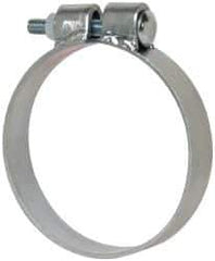 Made in USA - 4.67" ID, Steel Zinc Plated BCE Band Style Clamp - 0.12" Thick, 4-1/2" Hose - Eagle Tool & Supply