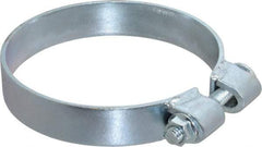 Made in USA - 5.17" ID, Steel Zinc Plated BCE Band Style Clamp - 0.12" Thick, 5" Hose - Eagle Tool & Supply