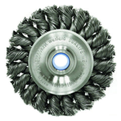 ‎3″ Diameter-3/8″-1/2″ Arbor Hole - Knot Twist Steel Wire Straight Wheel - Eagle Tool & Supply
