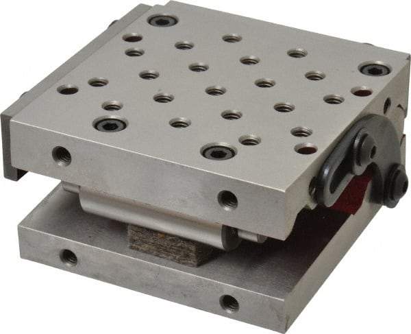 Suburban Tool - 4" Long x 4" Wide x 2" High, Precision Steel Sine Plate - Square to within 0.0002", 0.0002" Tolerance, 3/8-16 Hole - Eagle Tool & Supply