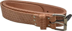 CLC - 29 to 46" Waist Tool Belt - 2" Wide, Natural (Color), Leather - Eagle Tool & Supply