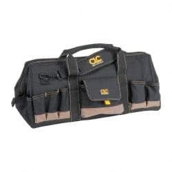 CLC - 32 Pocket Brown & Green Polyester Tool Bag - 24" Wide x 11" Deep x 12" High - Eagle Tool & Supply