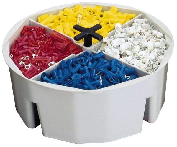 CLC - White Plastic Bucket Organizer - 2-1/2" High - Eagle Tool & Supply