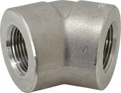 Value Collection - 1" Grade 304/304L Stainless Steel Pipe 45° Elbow - FNPT x FNPT End Connections, 3,000 psi - Eagle Tool & Supply