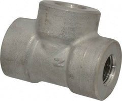 Value Collection - 3/8" Grade 304/304L Stainless Steel Pipe Tee - FNPT x FNPT x FNPT End Connections, 3,000 psi - Eagle Tool & Supply