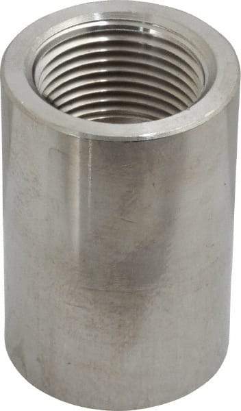 Merit Brass - 3/4" Grade 304/304L Stainless Steel Pipe Coupling - FNPT x FNPT End Connections, 3,000 psi - Eagle Tool & Supply